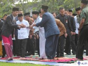 Presiden Joko Widodo Laksanakan Salat Idulfitri di Kebun Raya Bogor LIPI